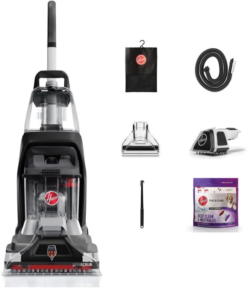 Hoover PowerScrub XL Pet Carpet Cleaner Machine for Carpet and Upholstery, Deep Cleaning Carpet Shampooer Machine with Multi-Purpose Tools, Powerful Suction, Pair with Hoover Cleaner Solution