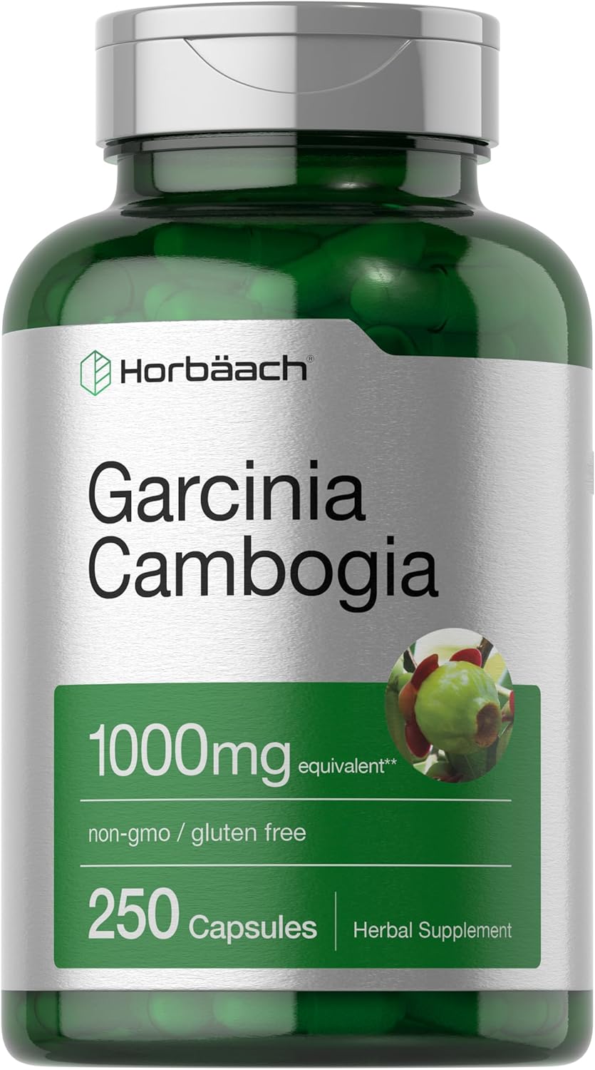 Horbaach Garcinia Cambogia Extract Pills | 250 Capsules | Herbal Extract Supplement | Non-GMO, Gluten Free