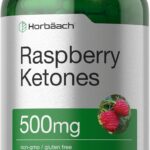 Horbäach Raspberry Ketones | 500mg | 180 Capsules | Non-GMO & Gluten Free Pills