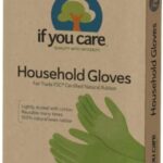 If You Care Medium Cotton Flock Lined Household Gloves – Durable, Reusable, Fair Trade Rubber – 1 Pair