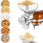 Jooke Metal Grain Mill Attachment for KitchenAid Stand Mixer,Flour Mill Wheat Grinder for Kitchen Aid Accessories and Attachments,Fit Grinding Non-Oily Dry Grains Wheat,Coffee Beans,Corn,Oats