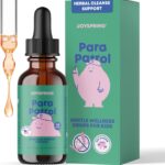 JoySpring ParaPatrol Kids’ Herbal Blend – Alcohol-Free Liquid Supplement with Black Walnut and Wormwood Extract | Supports Digestive Health | Natural Raspberry Flavor – 30 Servings