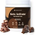 KETO ACTIVATE Dark Chocolate Truffle Exogenous Ketones Drink: Pure Keto Shake Powder with Chocolate Ketones | Jumpstart Ketosis & Boost Energy with Natural Ketones Supplements by Konscious Keto