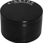KINGTOP Grinder, Large 3" Spice Grinder (Midnight Black)