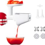 KITCHTREE Fruit & Vegetable Strainer Attachment Set for KitchenAid - Includes Food Grinder Attachment and Sausage Stuffer Tubes, Compatible with KitchenAid Stand Mixers