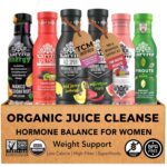 Karviva Juice Cleanse For Women's Health & Hormonal Balance | Ancient Remedies For Weight Control, Energy Boost, Skin Health | Detox, Energy, Collagen Boost, and Destress | TCM-Inspired Relief | Non-GMO, 6 BPA-Free Bottles