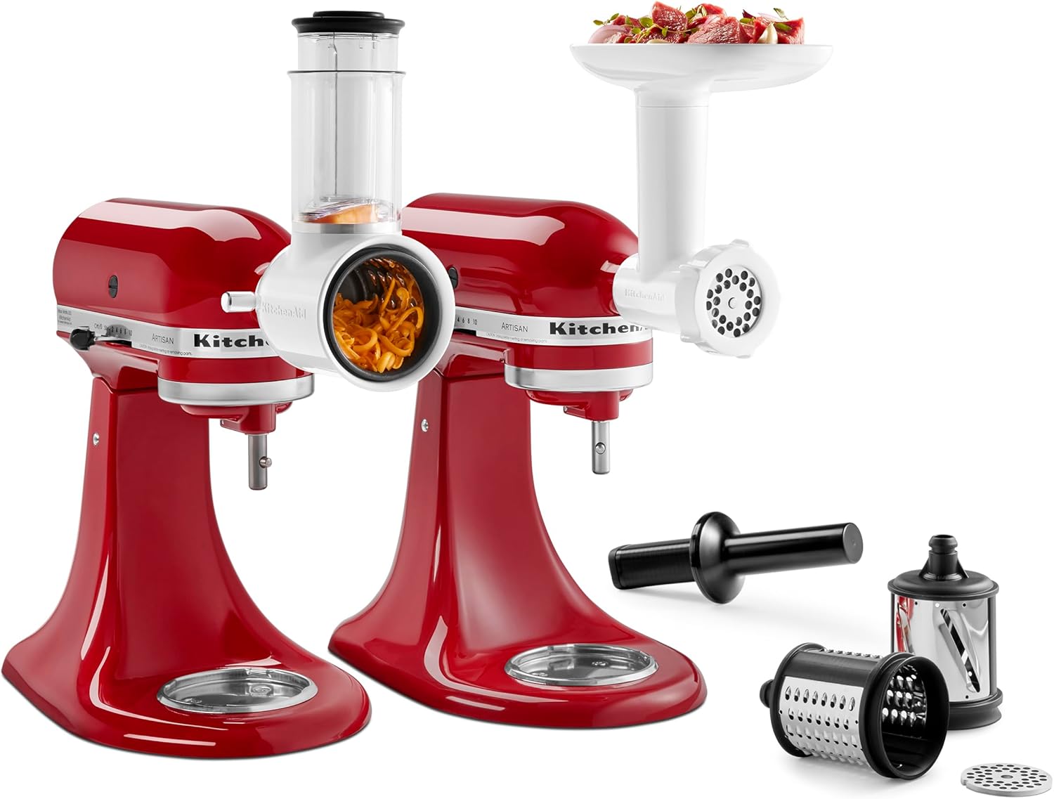 KitchenAid Food Grinder + Fresh Prep Slicer/Shredder Attachment Bundle