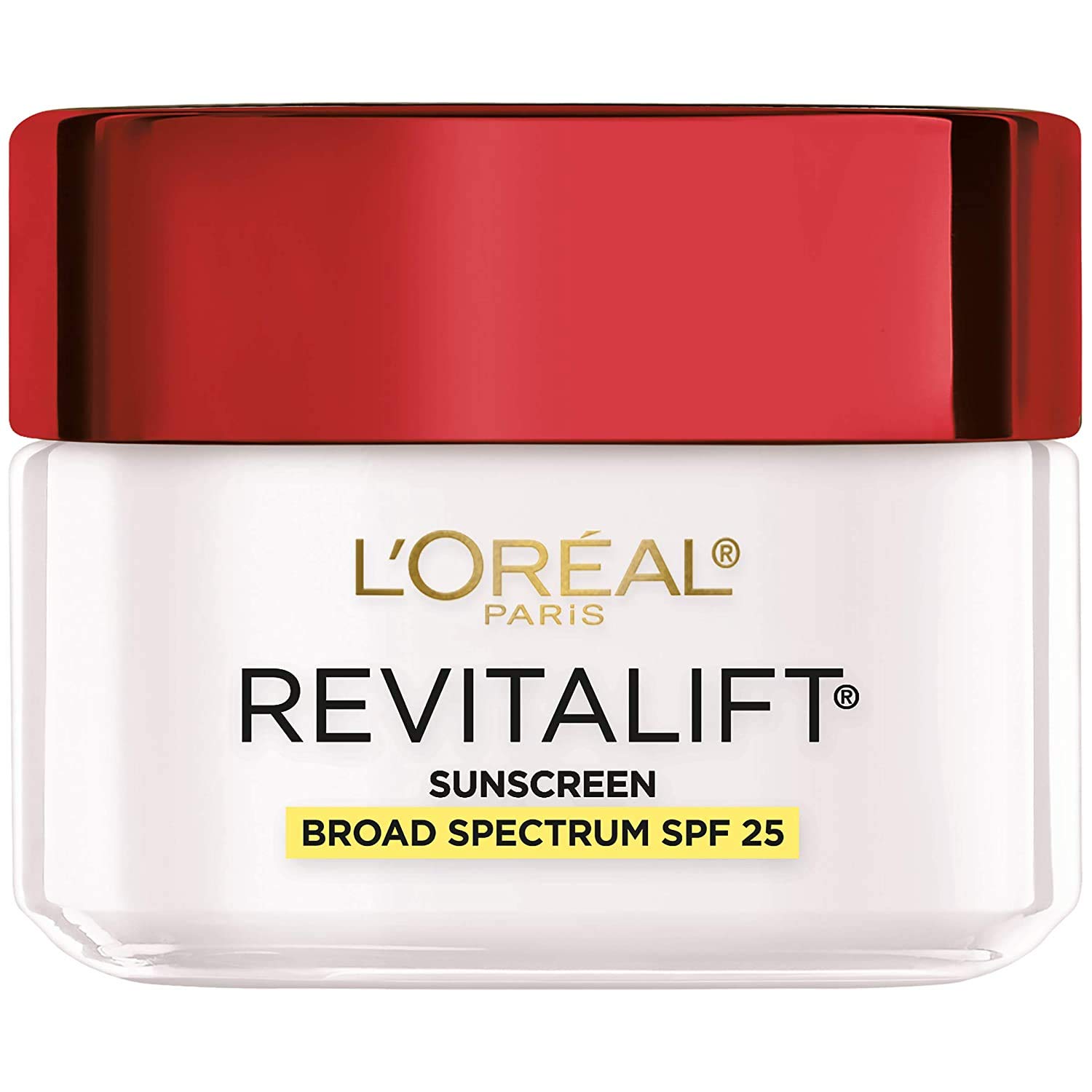 L’Oréal Paris Revitalift Anti-Wrinkle and Firming Face Moisturizer with SPF 25, Pro-Retinol and Centella Asiatica, Paraben Free, 1.7 oz (Packaging may vary)