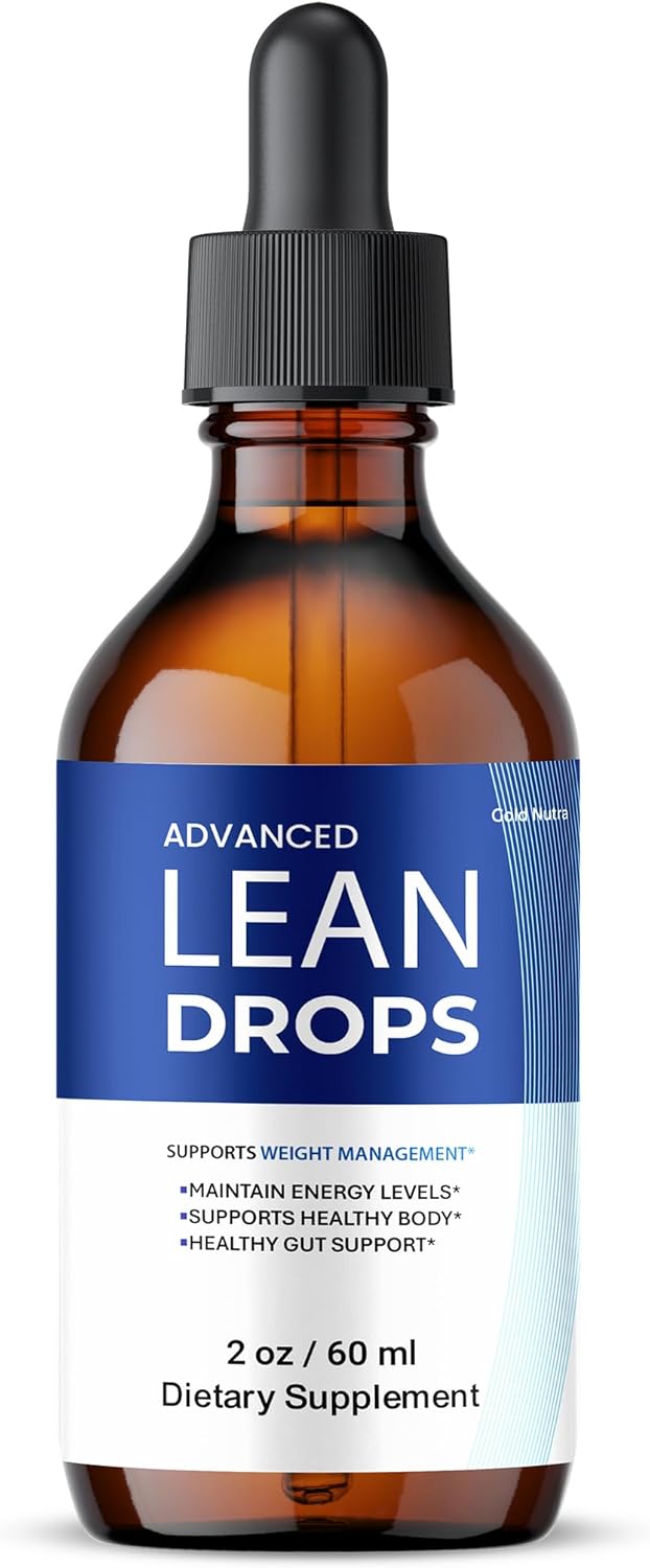 Lean Drops, All Natural Maximum Strength Formula, LeanDrops Supplement Liquid, Energy, Wellness and Health (1 Pack)