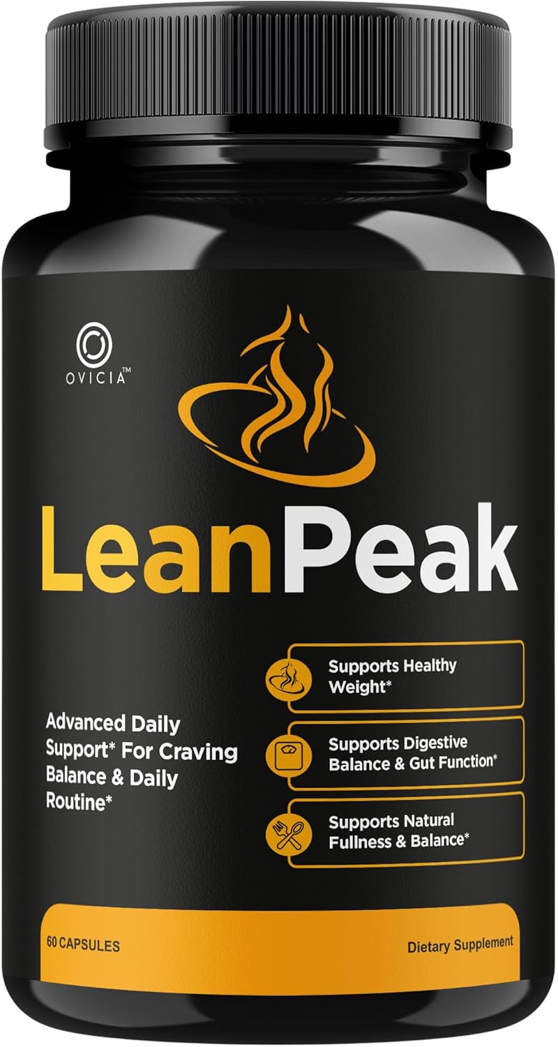 Lean Peak – Lean Peak Advanced Capsules Support Premium Formula, LeanPeak Pills Maximum Strength All Natural for Overall Health and General Wellness Reviews, 60 Capsules for 1 Month