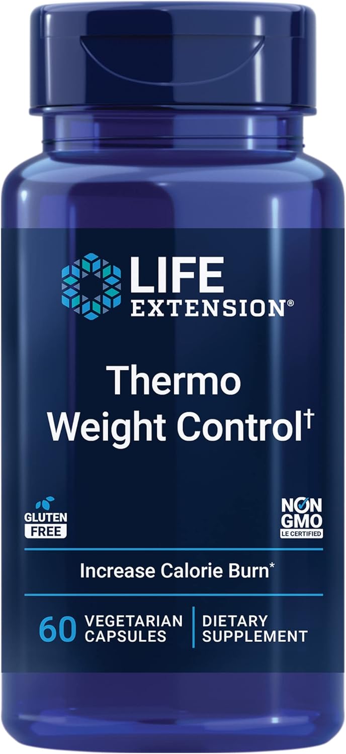 Life Extension Thermo Weight Control – Encourages Fat Burning, Healthy Weight Loss & Thermogenesis – Patented Capsaicin Extract – Weight Management – Gluten-Free – 60 Vegetarian Capsules