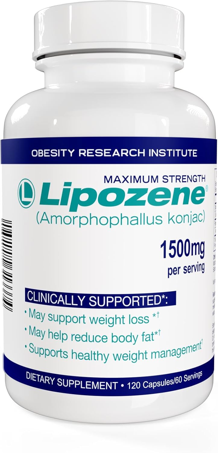 Lipozene Weight Loss Supplement, Clinically Proven Konjac Root Fiber Blend