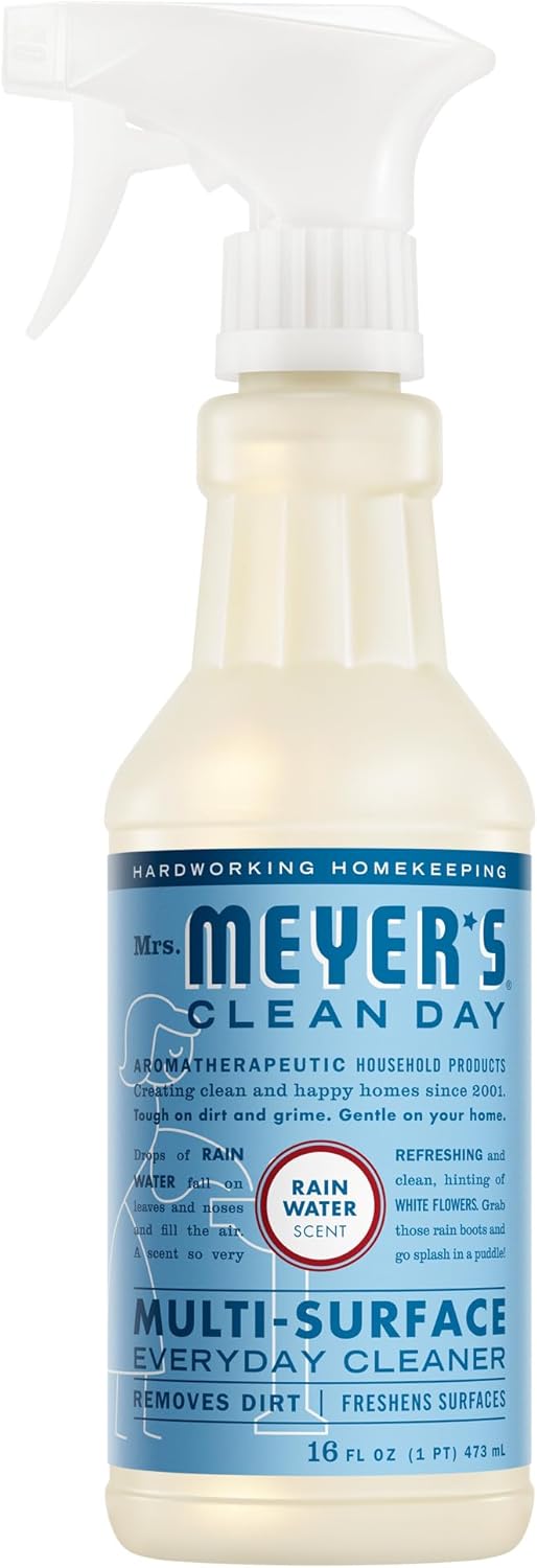 MRS. MEYER’S CLEAN DAY Multi-Surface Everyday Cleaner, Rain Water Scent, 16 Fl Oz Bottle