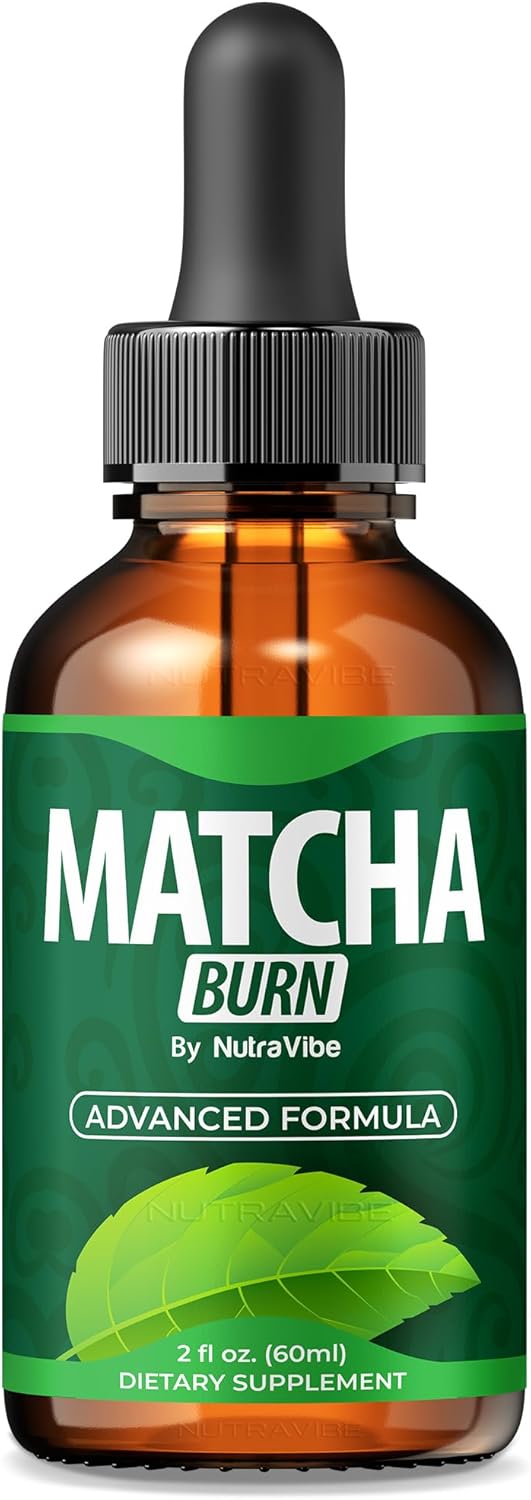Matcha Burn Drops – MatchaBurn Liquid Tea Formula with Natural Ingredients | Daily Energy, Body Balance & Healthy Shape Support | Easy-to-Use Liquid Drops, Official Reviews (30 Servings)