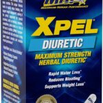 Maximum Human Performance Xpel Maximum Strength Diuretic Water Pills, for Water Retention Relief, Weight loss Support, with Vitamin B-6 Potassium Dandelion Root, 80 Capsules