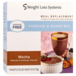 Mocha Aspartame Free Pudding/Shake Mix, 15g Protein, Low Calorie, Low Carb, Low Fat, 7 Serving Box