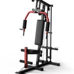 Multifunctional Home Gym Equipment - 300LB Capacity All-in-one Workout Station with Cable Pulley System, LAT Pulldown, Chest Press & Leg Extension for Full Body Strength Training
