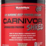 MuscleMeds Carnivor Shred Fat Burning Hydrolized Beef Protein Isolate, 0 Lactose, 0 Sugar, 0 Fat, Chocolate, 2.28 Pounds (004560) Chocolate Shred Chocolate Shred, 2.28 Pound (Pack of 1), 36.48 Ounce