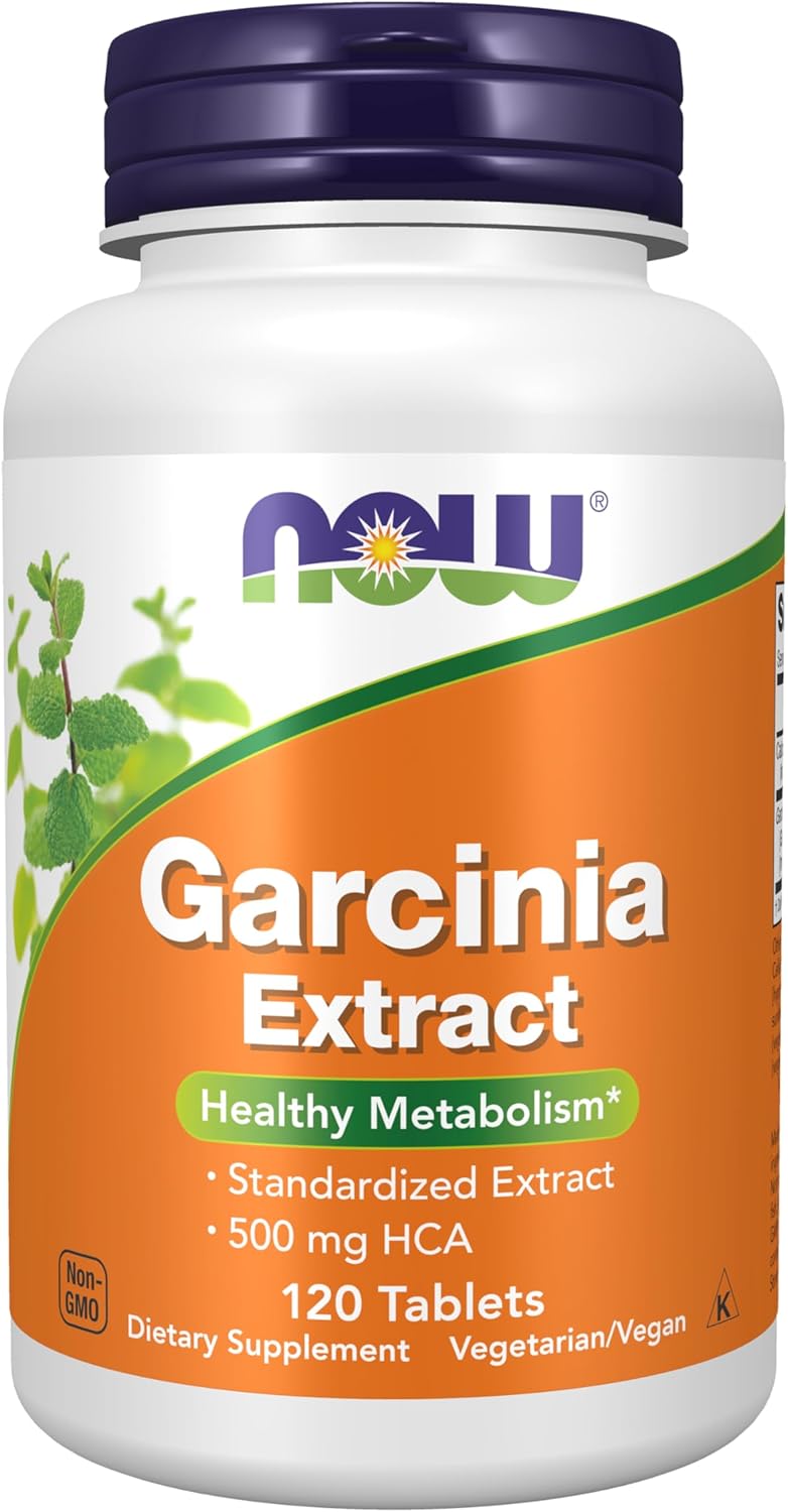 NOW Foods Supplements, Garcinia (Garcinia Cambogia) 1,000 mg, Healthy Metabolism*,Weight Loss, 120 Tablets