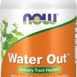 NOW Foods Supplements, Water Out With Standardized Uva Ursi, Dandelion, Potassium and Vitamin B-6, 100 Veg Capsules