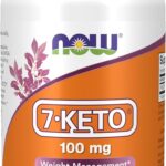 NOW Supplements, 7-Keto (DHEA Acetate-7-one) 100 mg, Weight Management*, 120 Veg Capsules