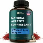 Natural Appetite Suppressant for Women & Men – Non-Stimulant Satiety Support & Holistic Daily Formula. Helps Control Hunger & Curb Cravings Naturally – 60 Veggie Capsules