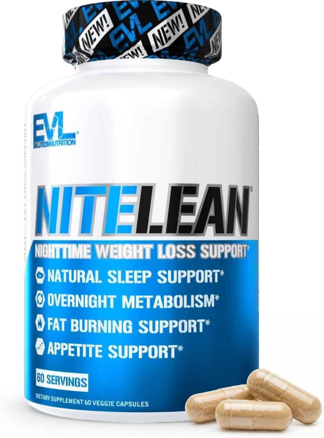 Night Time Fat Burner for Weight Loss Support – Belly Fat Burner for Men & Women with Green Tea and White Kidney Bean Extract – Nighttime Metabolism Booster & Sleep Optimizer to Help Stubborn Fat Loss