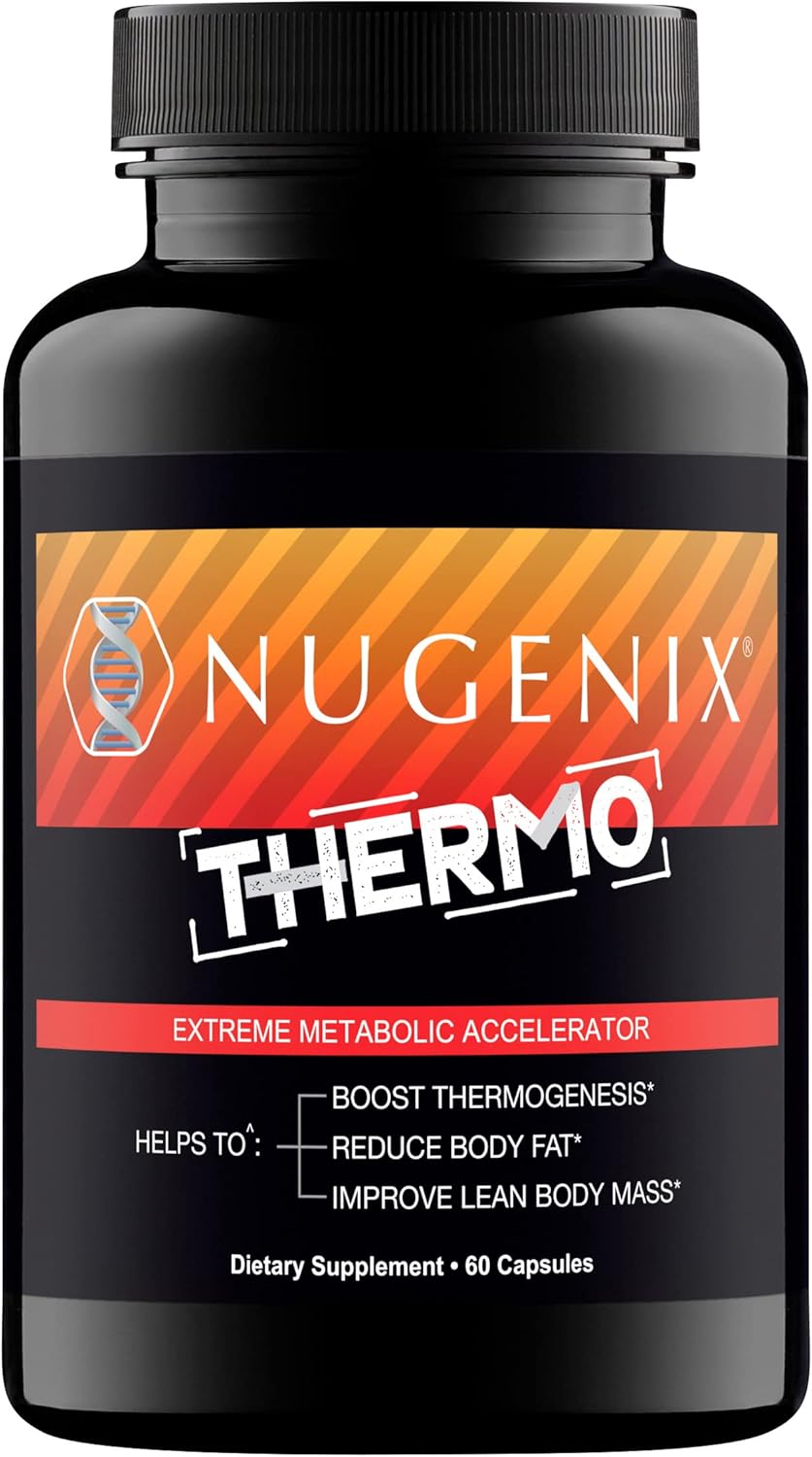 Nugenix Thermo – Thermogenic Fat Burner Supplement Pills for Men, Extreme Metabolic Accelerator, 60 Count