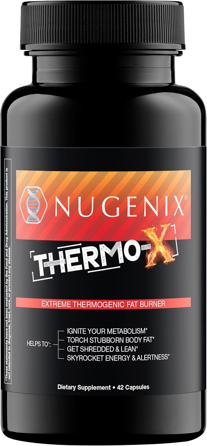 Nugenix Thermo-X: Thermogenic Fat Burner Supplement for Men, Extreme Metabolic Accelerator, 42 Count