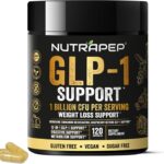 NutraPep GLP-1 Support Weight Loss Probiotic Supplement - Women Men Natural Appetite Suppressant & Metabolism Booster - Daily GLP1 Support to Activate Fat Burn Support Healthy Gut Curb Hunger