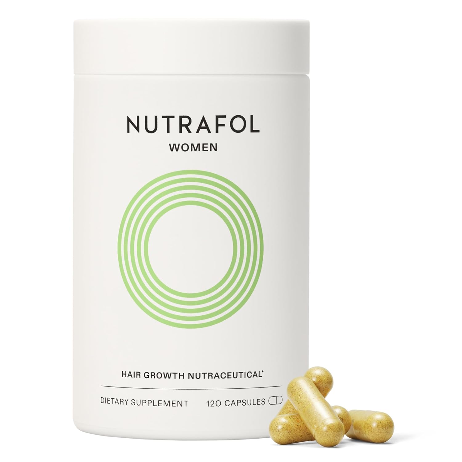 Nutrafol Women’s Hair Growth Supplements, Ages 18-44, Clinically Proven for Visibly Thicker and Stronger Hair, Dermatologist Recommended – 1 Month Supply