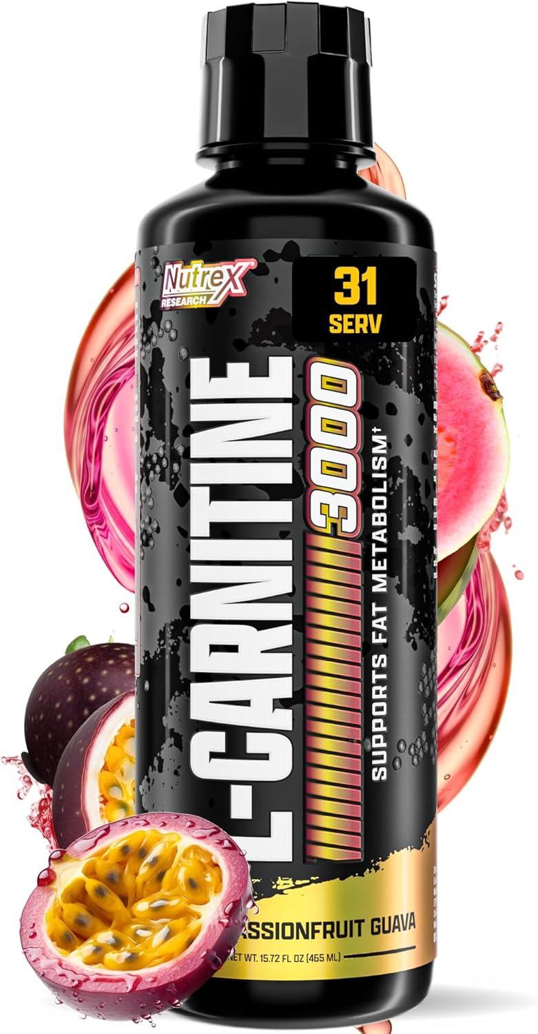 Nutrex Research Liquid Carnitine 3000 | Passionfruit Guava | Premium Liquid Carnitine, Stimulant Free