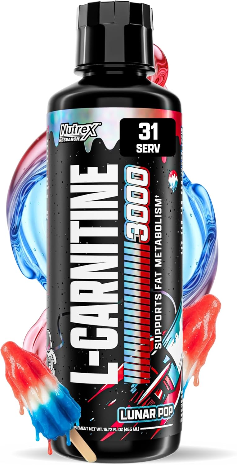 Nutrex Research Liquid Carnitine 3000 | Premium Liquid Carnitine, Stimulant Free, 31srv Oz (Lunar Pop)
