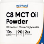 Nutricost C8 MCT Oil Powder 2LBS (32oz) - 95% C8 MCT Oil Powder