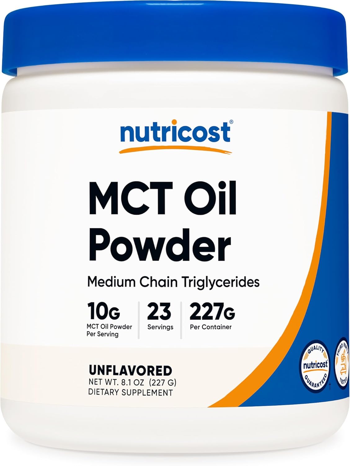 Nutricost Premium MCT Oil Powder .5LBS – Best for Keto, Ketosis, and Ketogenic Diets – Zero Net Carbs, Non-GMO and Gluten Free