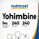 Nutricost Yohimbine HCl 5mg, 240 Capsules Extra Strength - Gluten Free, Non-GMO