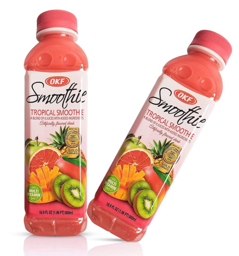 OKF Smoothie, Multi Vitamin Premium New Drink, 16.9 Fluid Ounce (Tropical Smoothie, 10 Pack)
