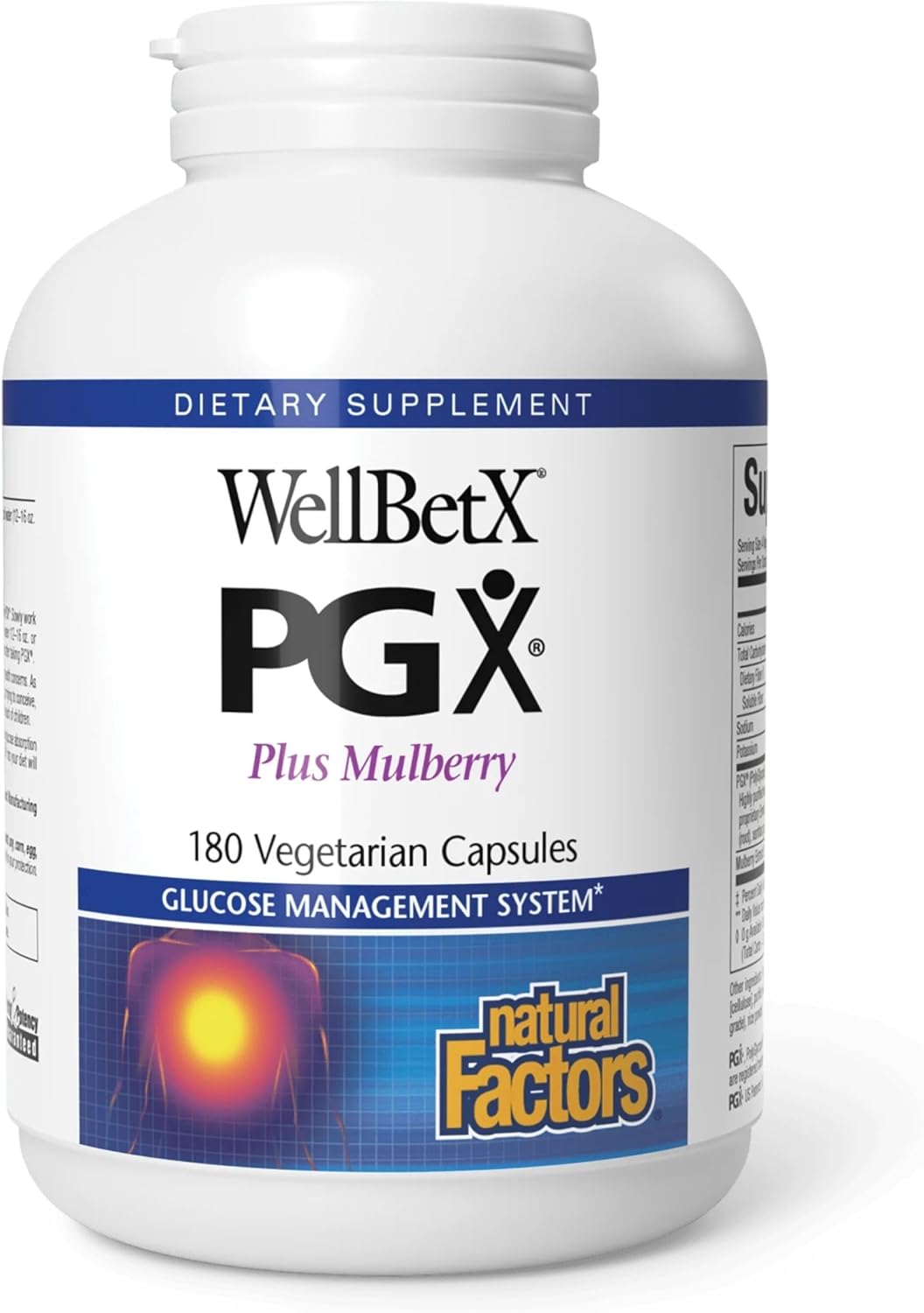 PGX by Natural Factors, WellBetX Plus Mulberry, 180 vegetarian capsules, 180 Capsules