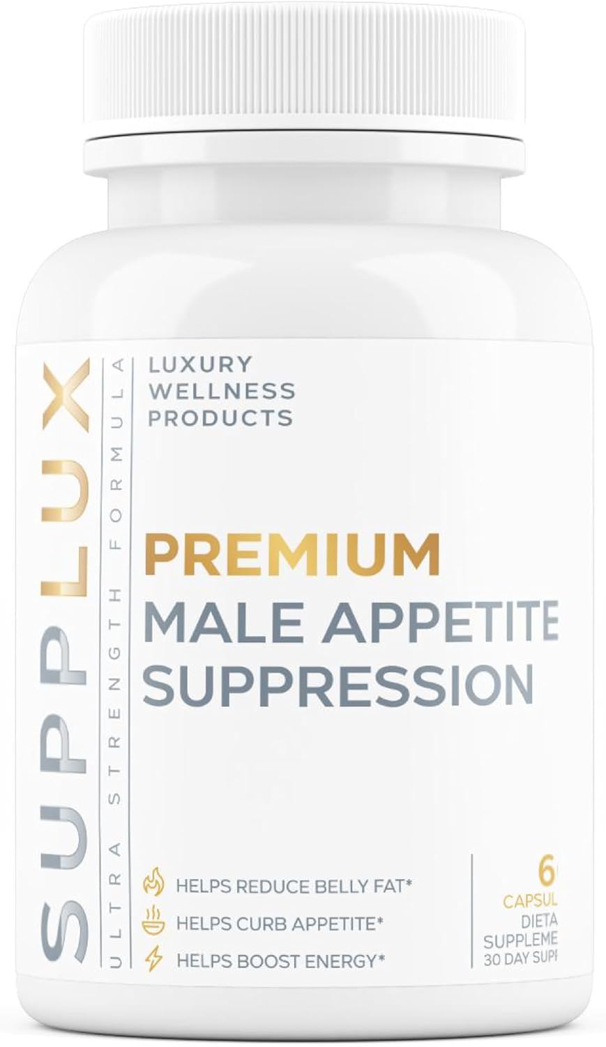 PREMIUM Male Appetite Suppressant – Weight Loss Pills, Fat Burner for Men, GLP-1 Pathway Support – Can Help Sustain Muscle While Burning Fat – Powerful Fat Burning Assistance- 60 Capusles