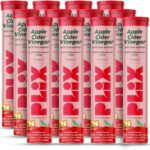 Plix - The Plant Fix | Apple Cider Vinegar Effervescent for Weight Loss & Digestion | Pack of 12 (Apple) | Travel Friendly (180 Tablets)