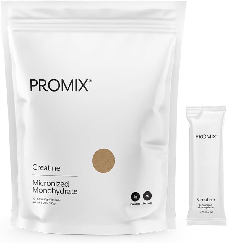 ProMix Nutrition Creatine Monohydrate Travel Packs, 5g of micronized Clean Creatine for Men and Women, Supports Muscle Growth & Recovery, Vegan - 30 Servings