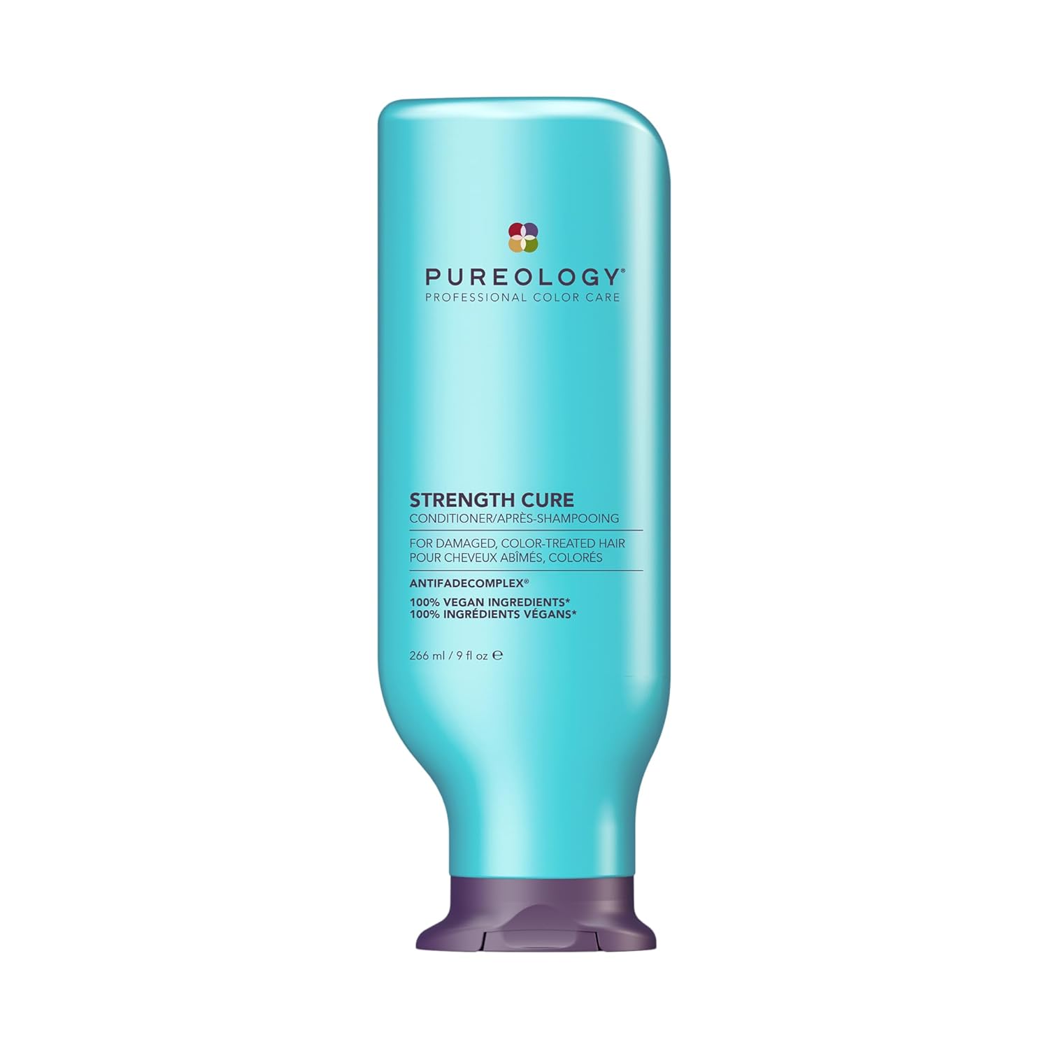Pureology Strength Cure Conditioner – For Damaged or Color-Treated Hair, Reduces Breakage, Strengthens & Softens, With Sulfate-Free Formula, Vegan
