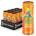 RAVE GLP-1 Metabolic Energy Drink Boosts GLP-1 Naturally. Suppress Appetite – Curb Cravings – Balance Blood Sugar & More. With Lemon Flavonoids, Berberine, Functional Mushrooms, Nootropics & B Vitamins – Improve Fitness while Boosting Mood & Energy! 225mg Caffeine – 355mg Electrolytes – Delicious Flavor – 12 fl oz – 12 Pack