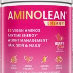 RSP NUTRITION AminoLean Pre Workout, Clean Energy with No Jitters, Tingles or Crash, Vegan Friendly with Added Biotin for Hair, Skin, Nails, Berry Elixir, 30 Servings