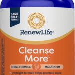Renew Life Detox Cleanse More, Reduces Bloating and Restores Regularity, Overnight Constipation Relief, Soy, Dairy and gluten-free, 100 Capsules