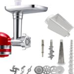 Replacement Fruit and Vegetable Strainer Attachment with Food Grinder Attachment, compatible with KitchenAid Stand Mixer.