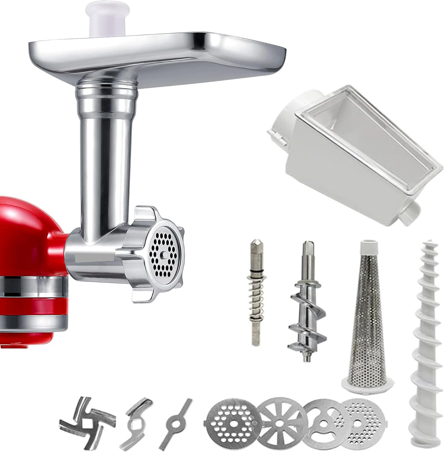 Replacement Fruit and Vegetable Strainer Attachment with Food Grinder Attachment, compatible with KitchenAid Stand Mixer.