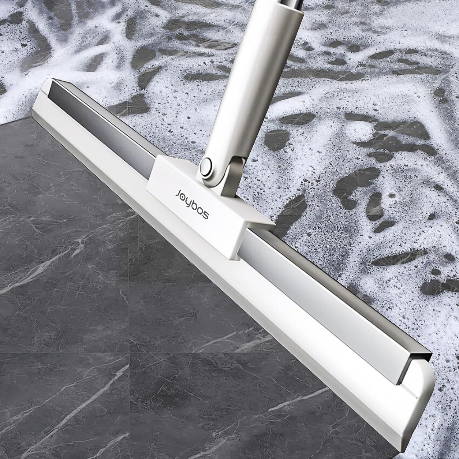 Rubber Squeegee Broom for Floor,62″ Long Handle Window Squeegee, Silicone Pet Hair Remover,Magic Squeegee Broom for Indoor Cleaning,Cleans Glass, Hair, fine dust, Liquids, Suitable Smooth Floors, Rugs