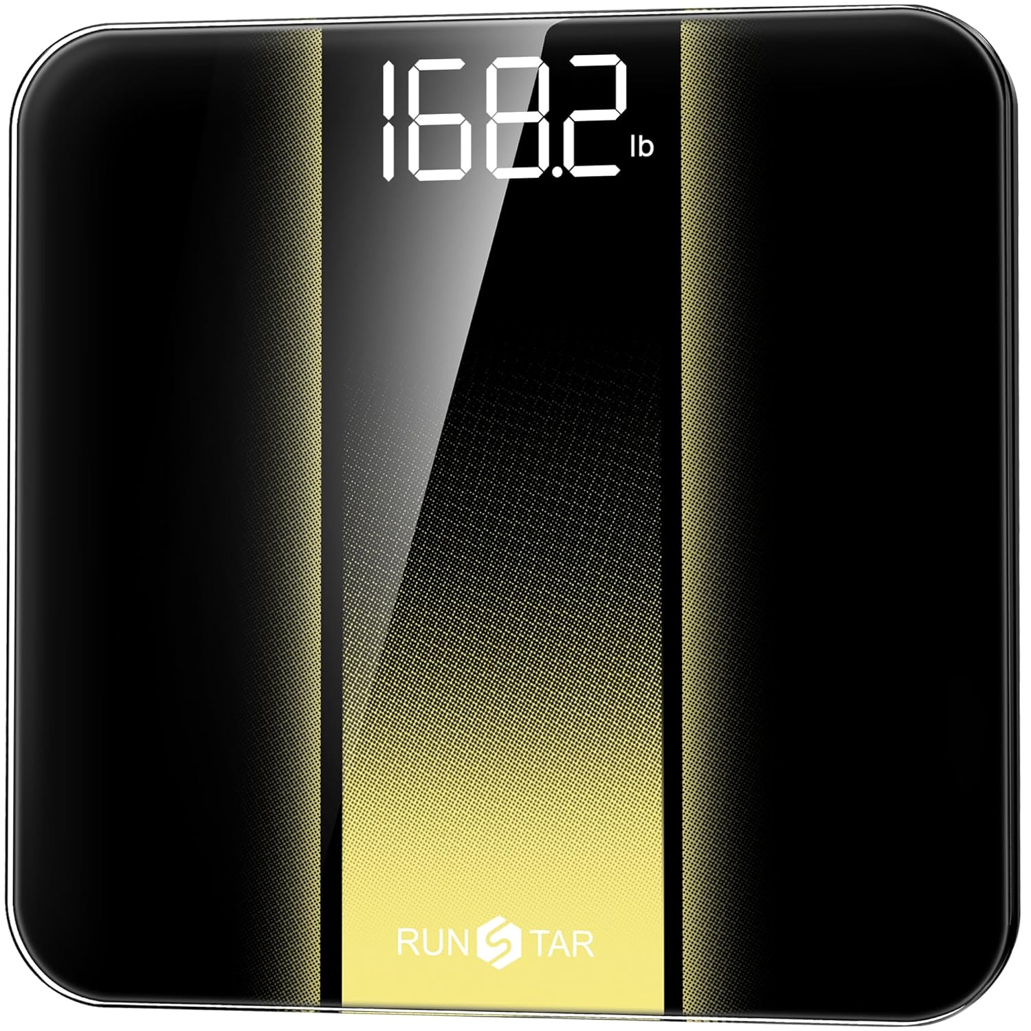 RunStar Digital Bathroom Scale for Body Weight with High Precision, Clear LED Backlight Display, Accurate Scale with 6mm Tempered Glass, 400lb