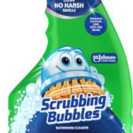 Scrubbing Bubbles Mega Bathroom and Shower Cleaner Spray, Foaming Action Removes Limescale and Soap Scum, Rainshower Scent, 32oz